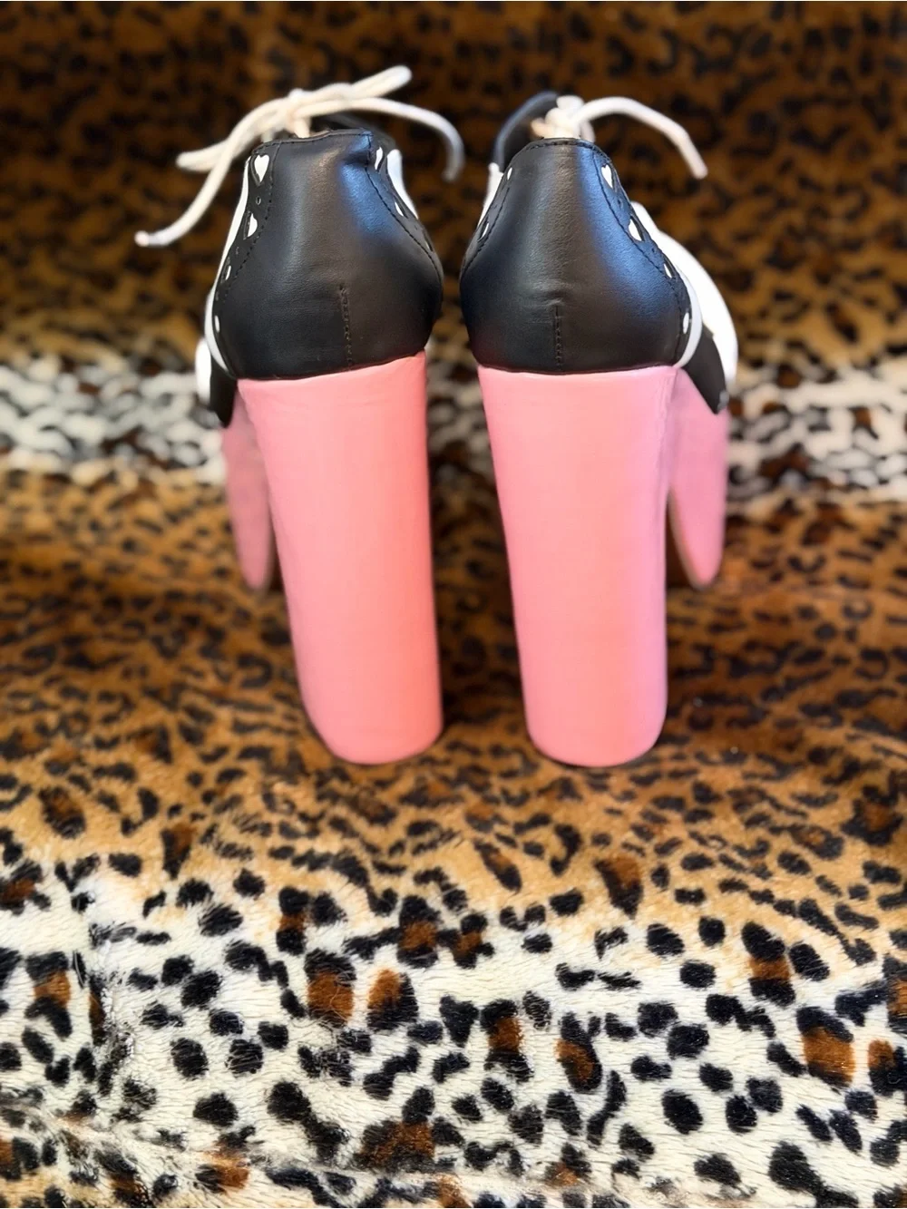 RARE Sugarbaby Dolls Kill Size 9 Pink Platform Oxford Heels Rockabilly